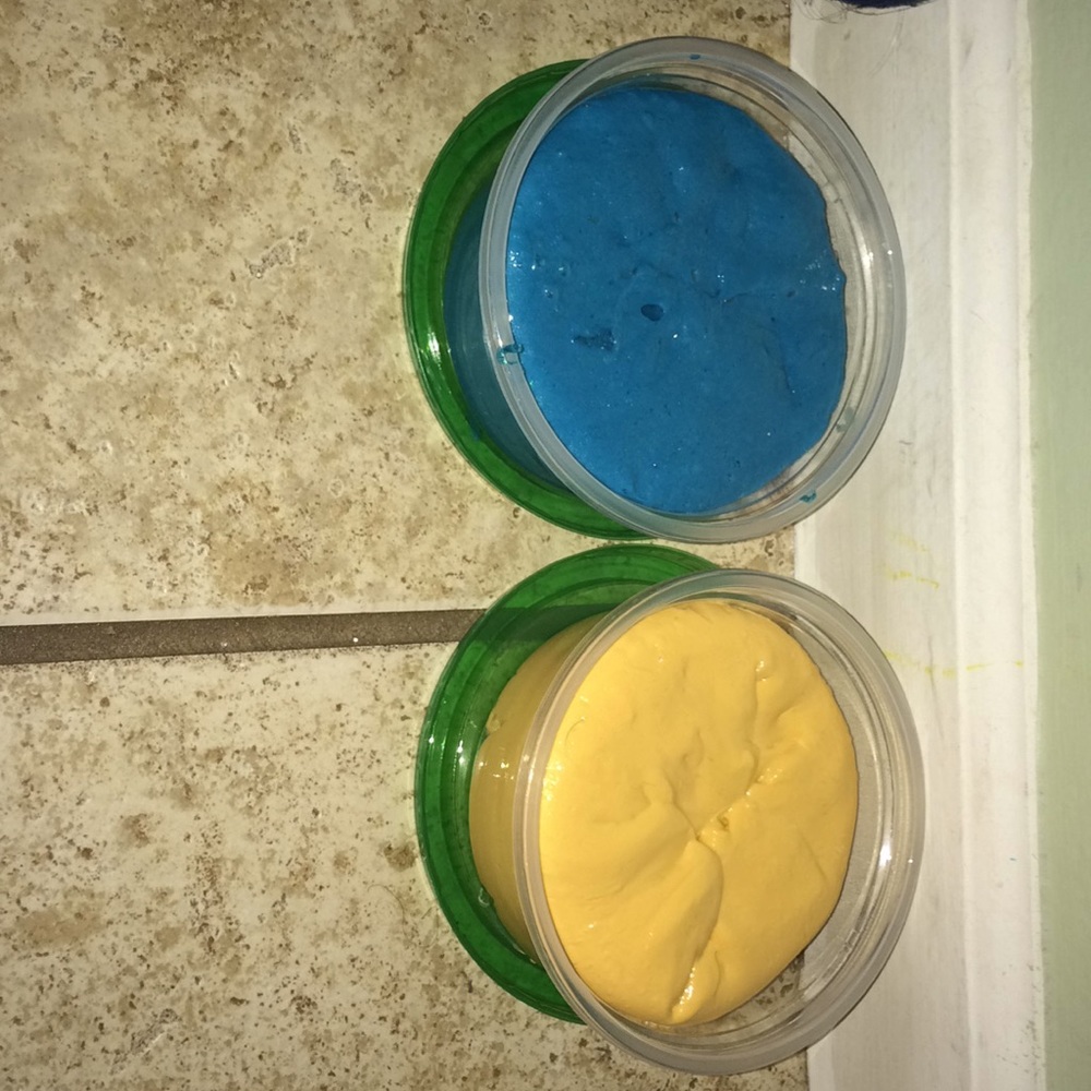 Butter slime and reg Blue slime bundle 2 slimes